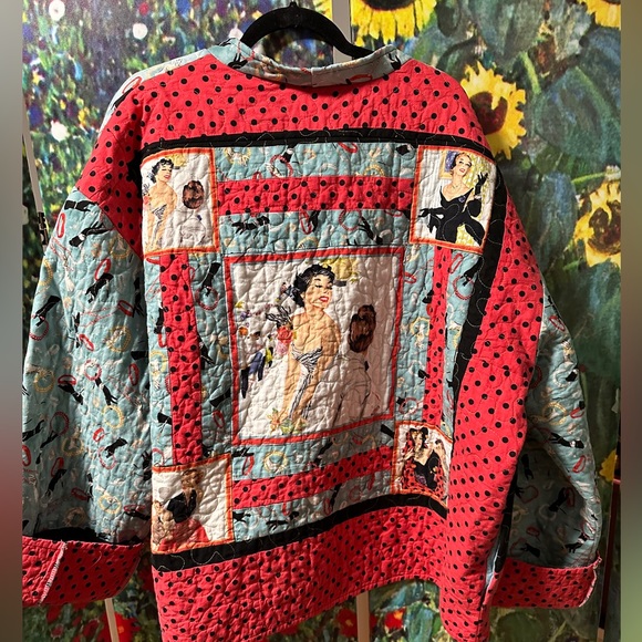 BEAUTY UPCYCLED Quilt Coat 1960 Barbie Glamour Inspired - Picture 8 of 11